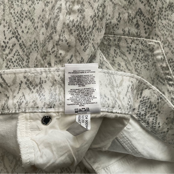 Express Cropped Straight Super High Rise Metallic Snake - Picture 6 of 6